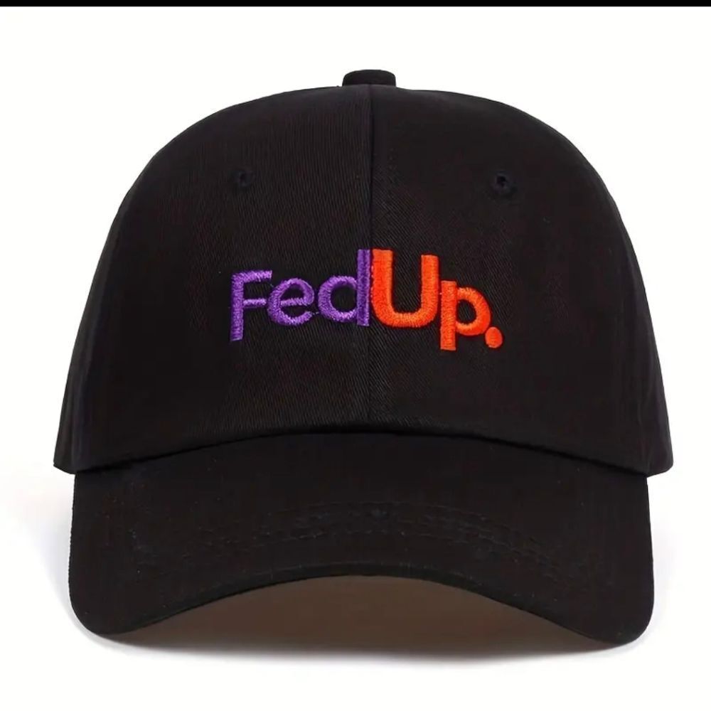 Men's FED UP Baseball Cap Adjustable Casual Hat Spring/Autumn/Spring Summer